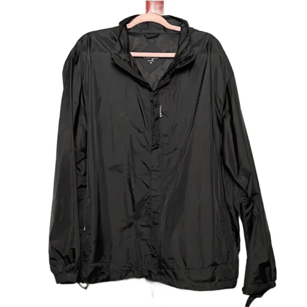 Walter Hagen Men’s Black Windbreaker Lightweight Waterproof Jacket (Size: XL)